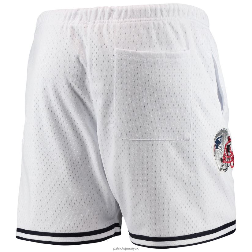 Pro Standard White Mesh Shorts Men Patriots Jersey Clothing 6B6H8J1714