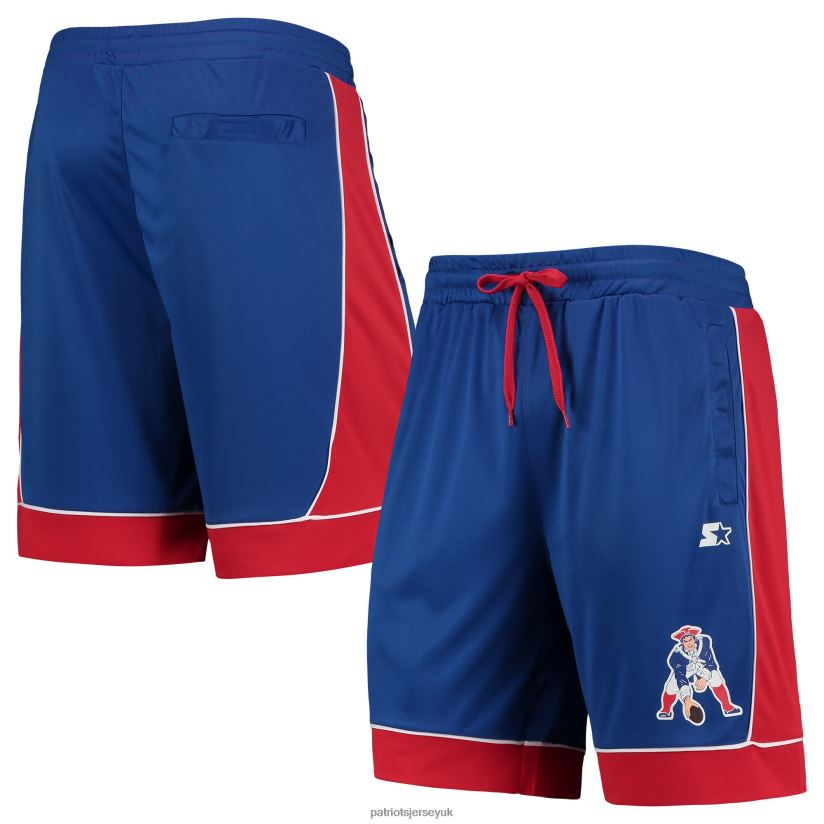 Starter Royal/Red Fan Favorite Fashion Shorts Men Patriots Jersey Clothing 6B6H8J1693