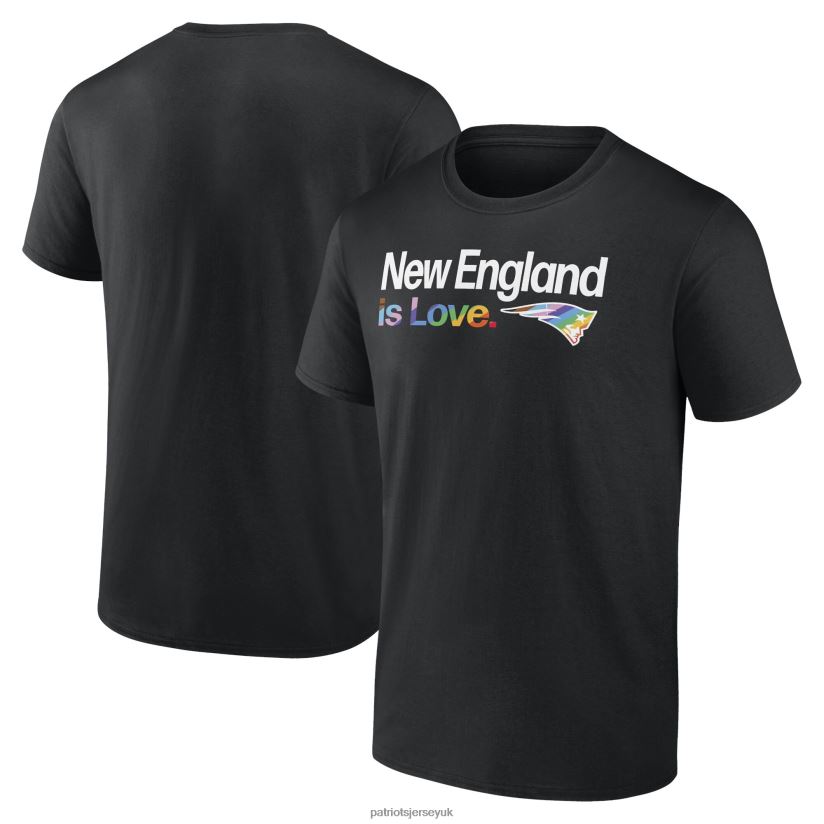 Fanatics Branded Black City Pride Team T-Shirt Men Patriots Jersey Clothing 6B6H8J1906