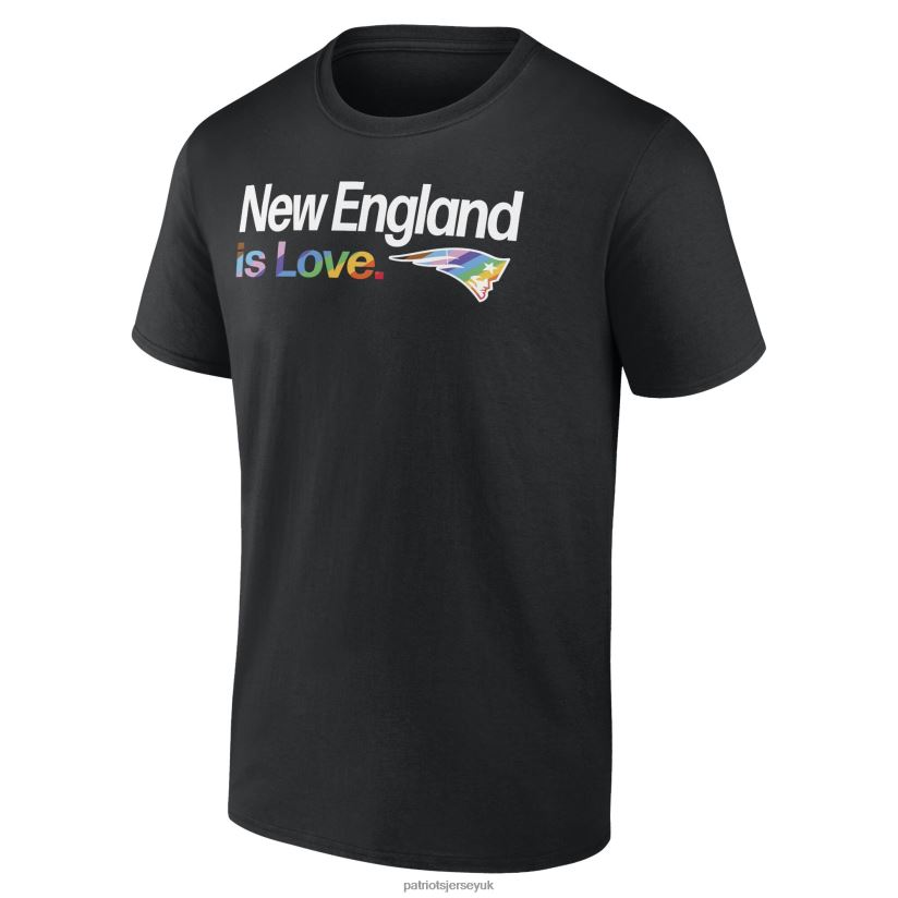 Fanatics Branded Black City Pride Team T-Shirt Men Patriots Jersey Clothing 6B6H8J1906