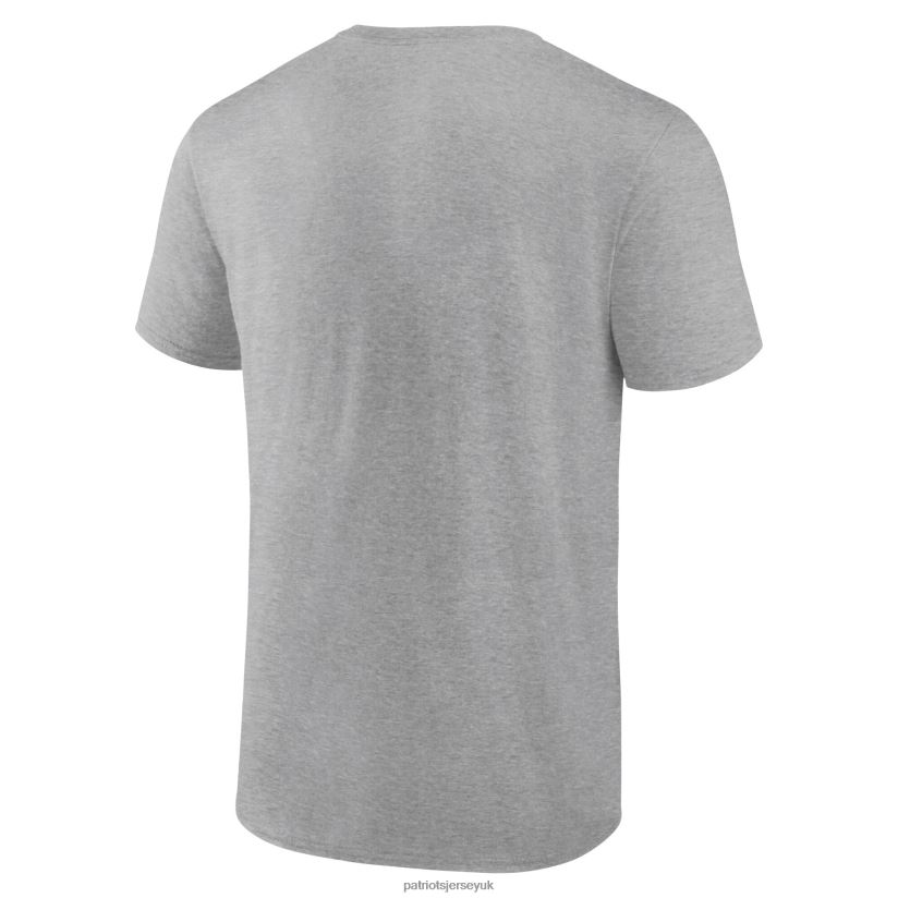 Fanatics Branded Heather Gray Legacy T-Shirt Men Patriots Jersey Clothing 6B6H8J1916