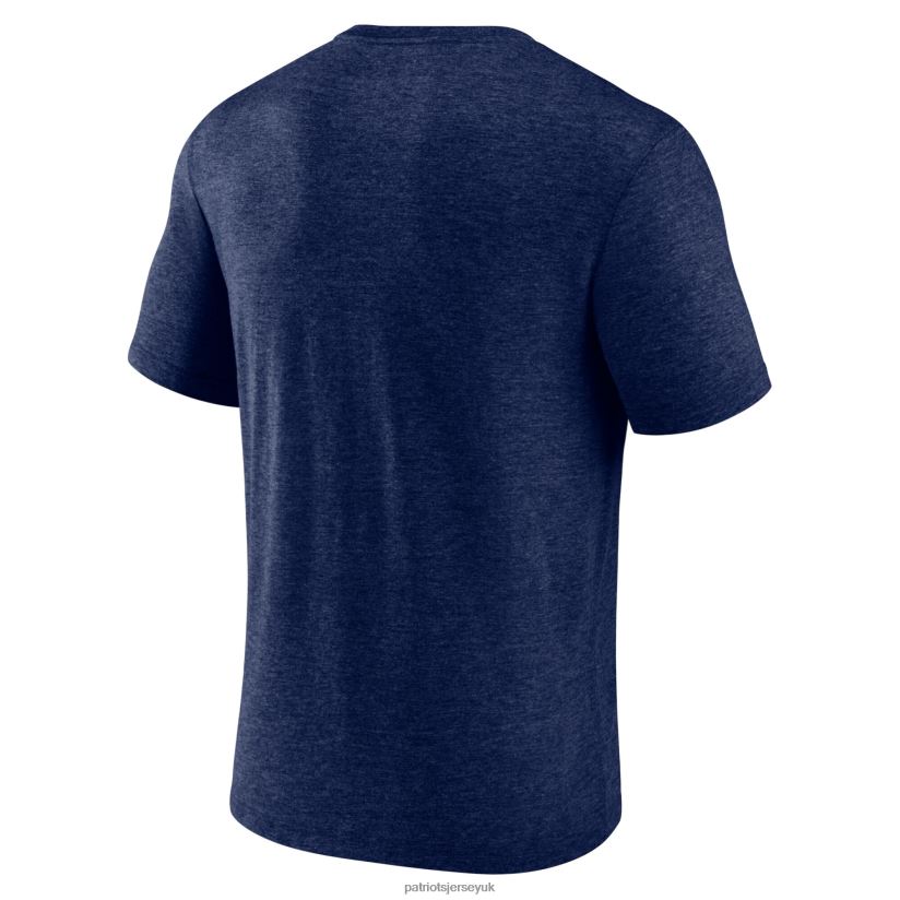 Fanatics Branded Heathered Navy End Around Tri-Blend T-Shirt Men Patriots Jersey Clothing 6B6H8J1907