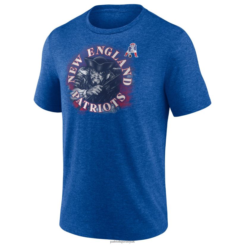 Fanatics Branded Heathered Royal Sporting Chance T-Shirt Men Patriots Jersey Clothing 6B6H8J1943