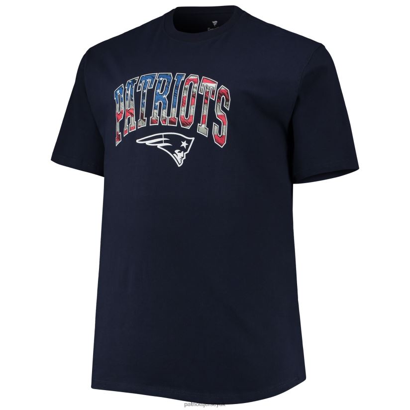 Fanatics Branded Navy Big & Tall 4th of July Banner Wave T-Shirt Men Patriots Jersey Clothing 6B6H8J2010