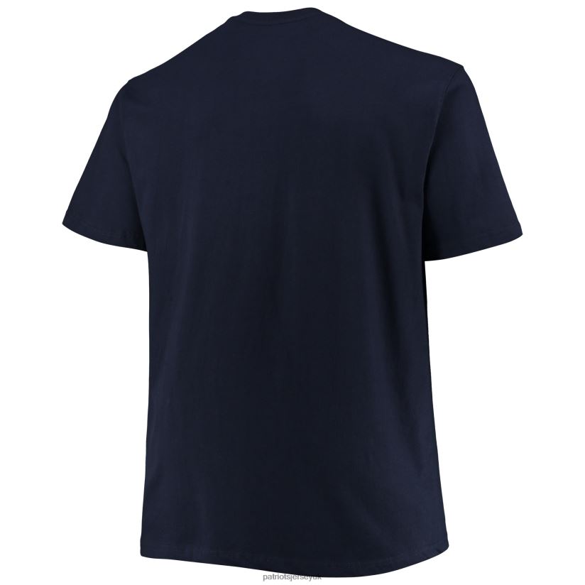 Fanatics Branded Navy Big & Tall 4th of July Banner Wave T-Shirt Men Patriots Jersey Clothing 6B6H8J2010