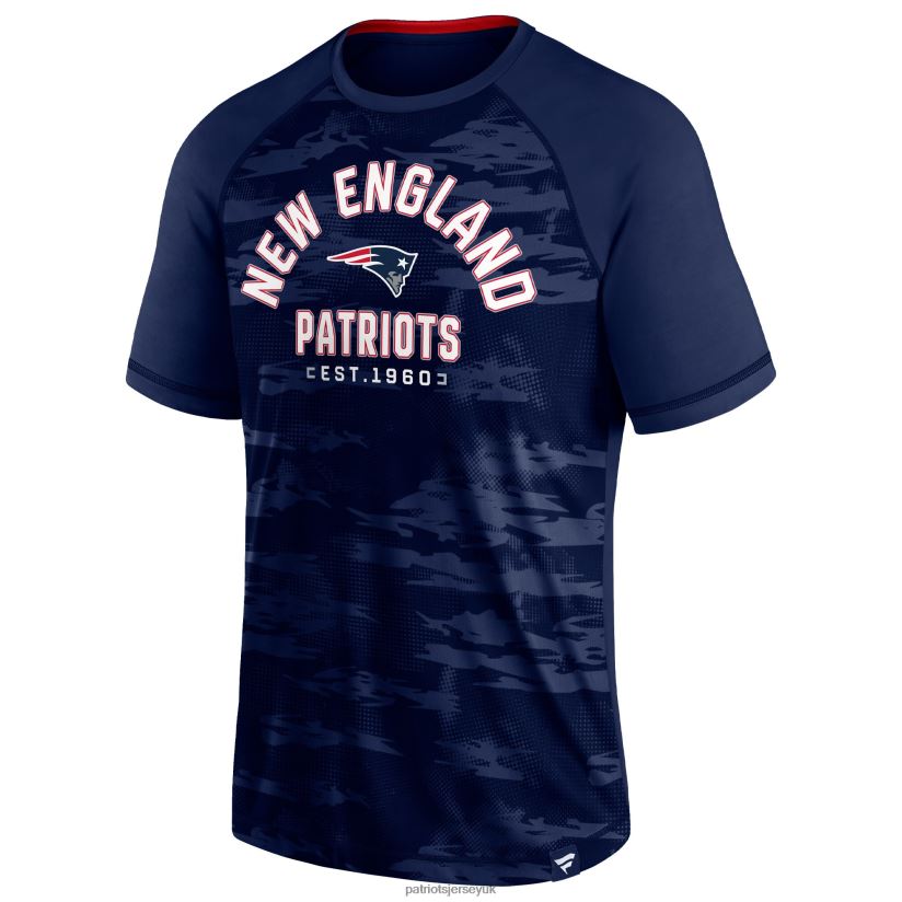 Fanatics Branded Navy Hail Mary Raglan T-Shirt Men Patriots Jersey Clothing 6B6H8J1822