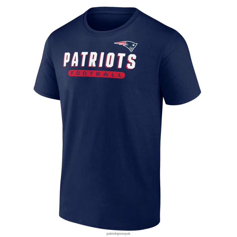 Fanatics Branded Navy/Heathered Gray T-Shirt Combo Pack Men Patriots Jersey Clothing 6B6H8J2054