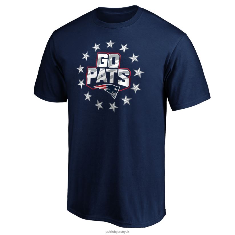Fanatics Branded Navy Hometown Go Pats T-Shirt Men Patriots Jersey Clothing 6B6H8J1989