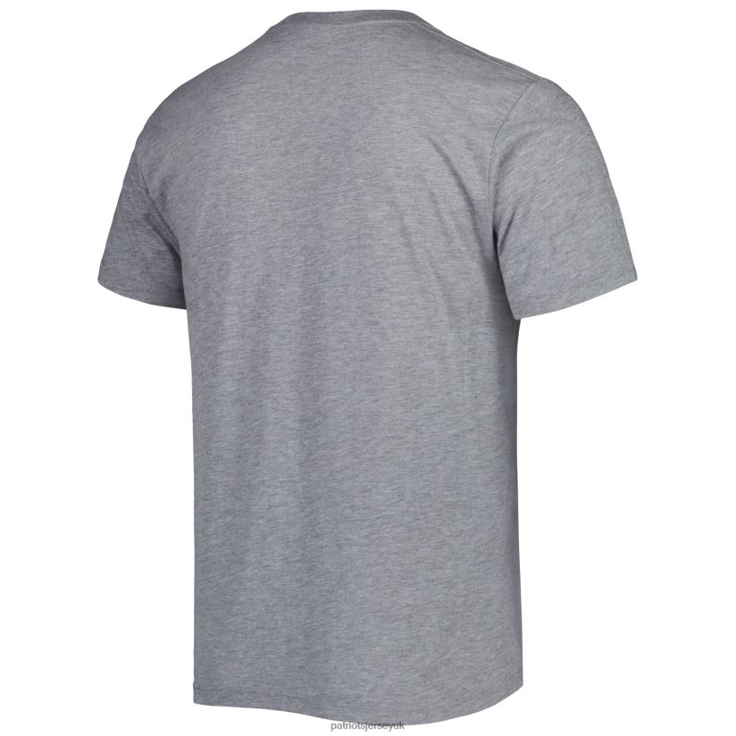 Homage Mac Jones Heathered Gray Caricature Player Tri-Blend T-Shirt Men Patriots Jersey Clothing 6B6H8J1987