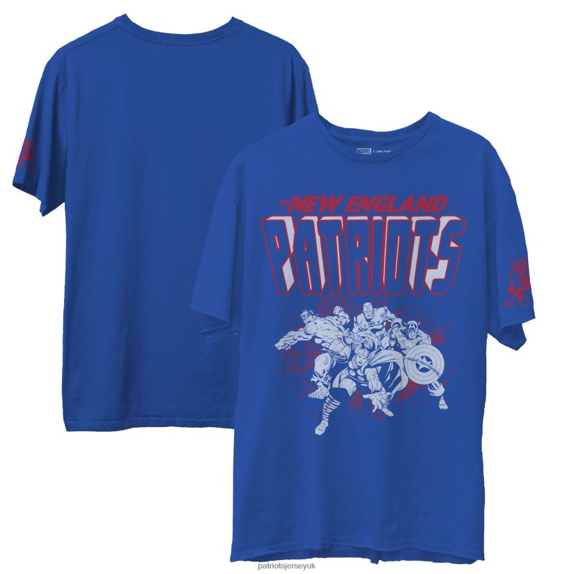 Junk Food Royal Marvel T-Shirt Men Patriots Jersey Clothing 6B6H8J1953