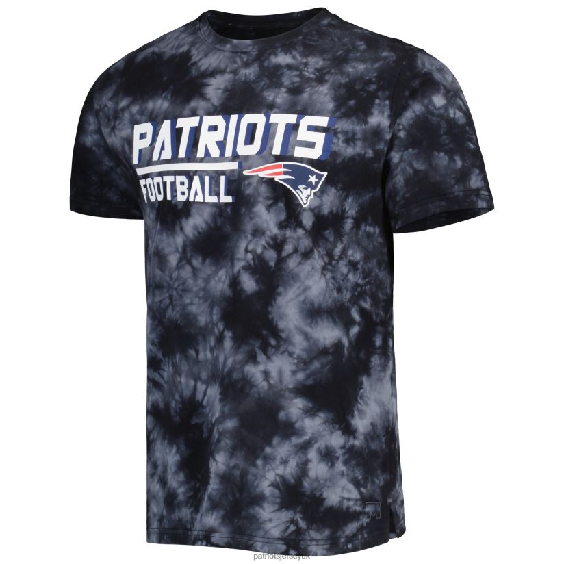 MSX by Michael Strahan Black Recovery Tie-Dye T-Shirt Men Patriots Jersey Clothing 6B6H8J1902