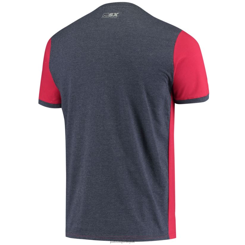 MSX by Michael Strahan Red/Navy Mesh Back T-Shirt Men Patriots Jersey Clothing 6B6H8J2030