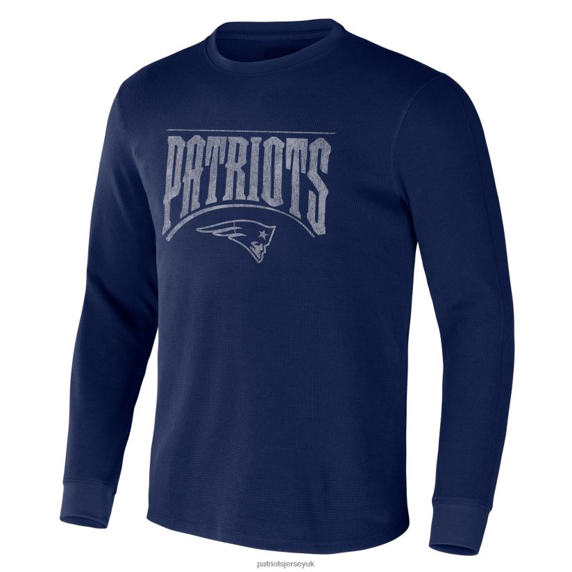 NFL x Darius Rucker Collection by Fanatics Navy Long Sleeve Thermal T-Shirt Men Patriots Jersey Clothing 6B6H8J2049
