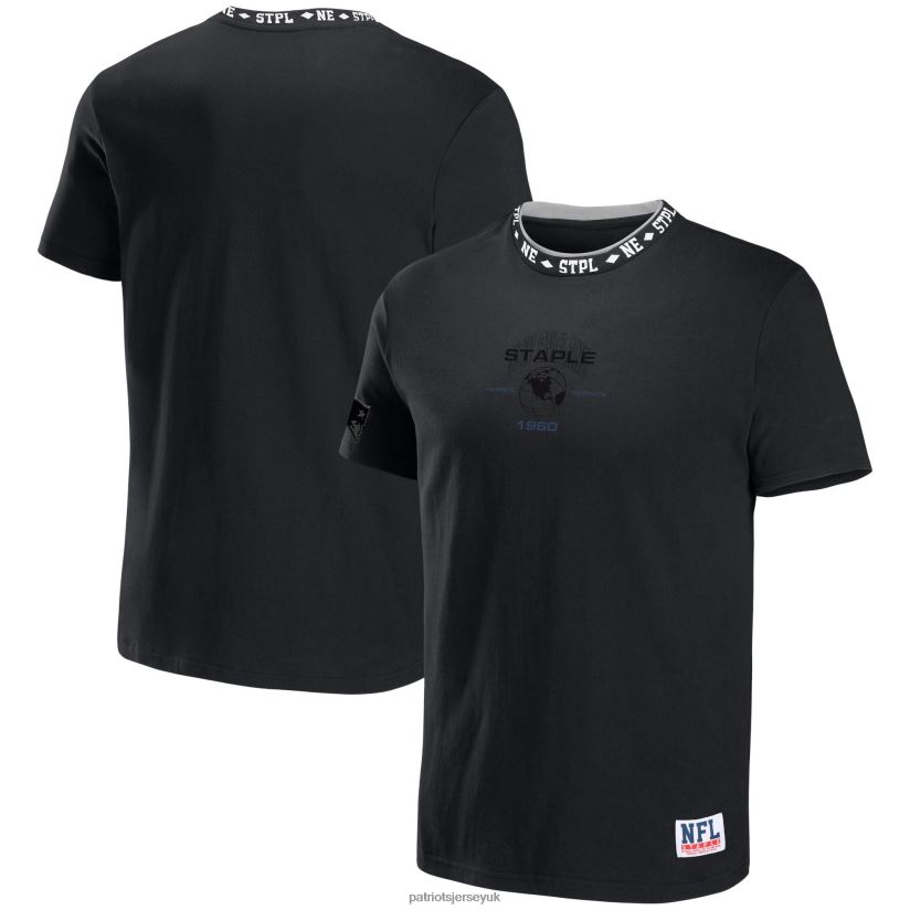 NFL x Staple Black Globe T-Shirt Men Patriots Jersey Clothing 6B6H8J1792