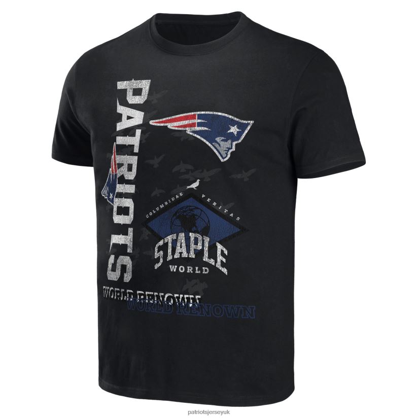 NFL x Staple Black World Renowned T-Shirt Men Patriots Jersey Clothing 6B6H8J1962