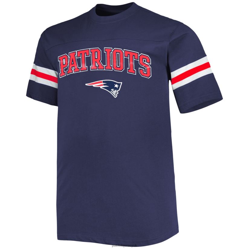 Navy Big & Tall Arm Stripe T-Shirt Men Patriots Jersey Clothing 6B6H8J1845