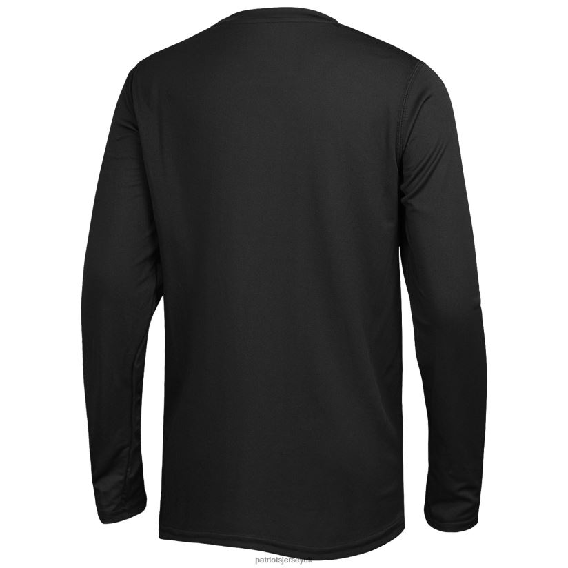 New Era Black Combine Authentic Action Long Sleeve T-Shirt Men Patriots Jersey Clothing 6B6H8J1898