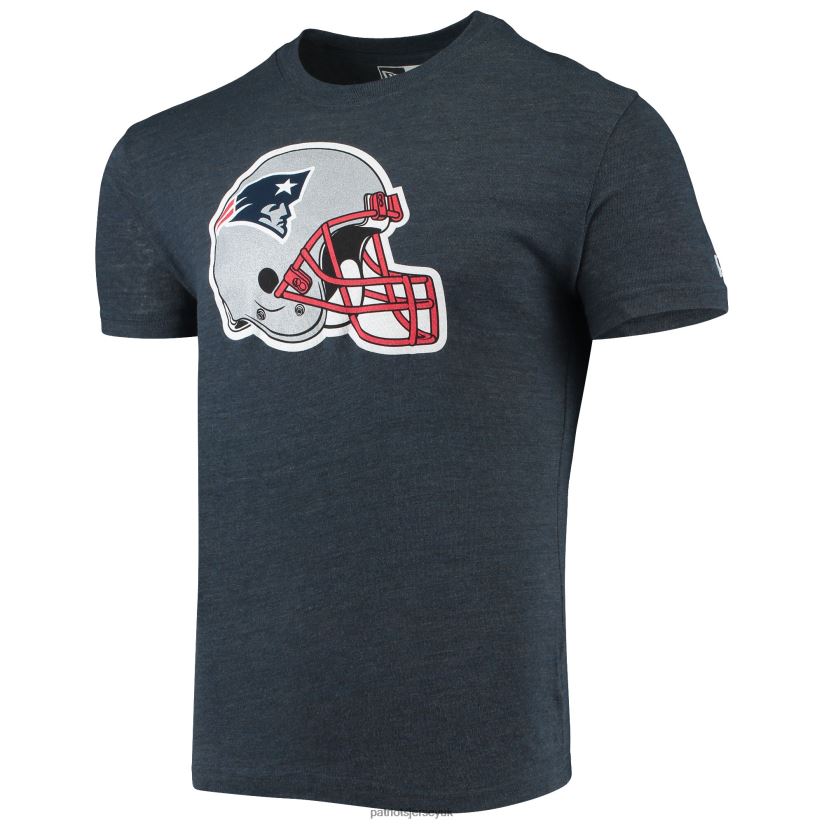 New Era Heathered Navy Alternative Logo Tri-Blend T-Shirt Men Patriots Jersey Clothing 6B6H8J1964