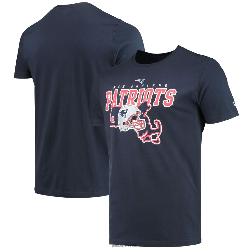 New Era Navy Local Pack T-Shirt Men Patriots Jersey Clothing 6B6H8J2072