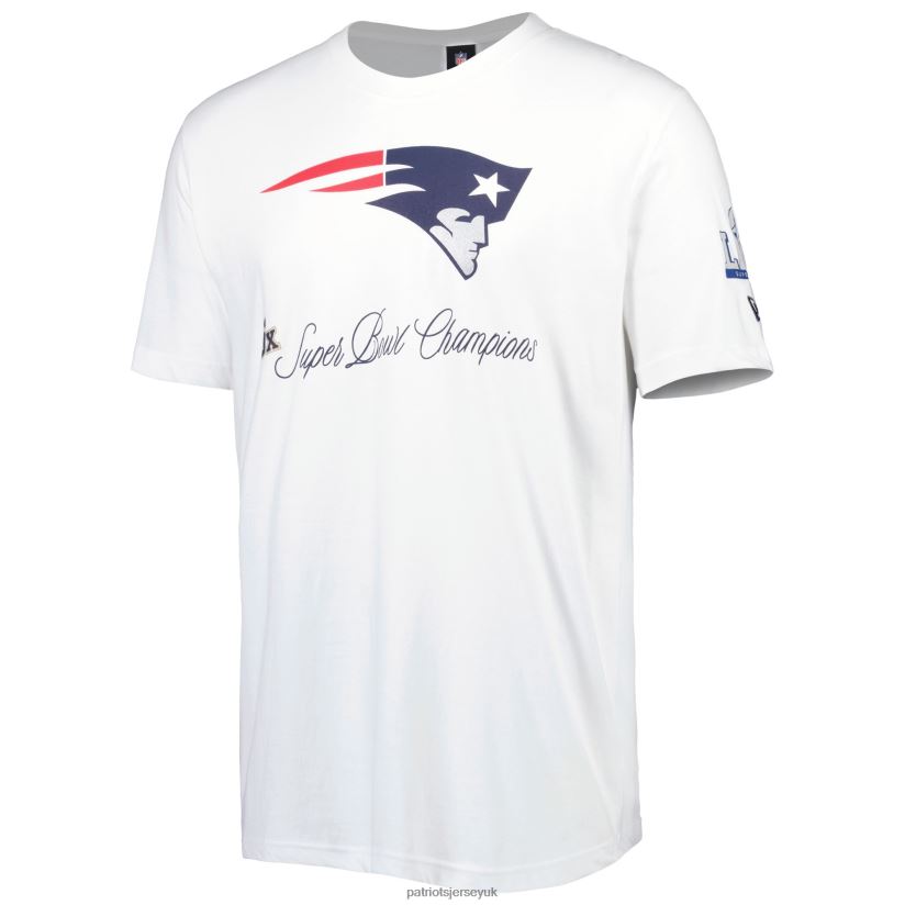 New Era White Historic Champs T-Shirt Men Patriots Jersey Clothing 6B6H8J1855