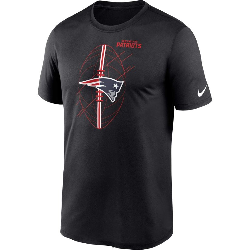 Nike Black Legend Icon Performance T-Shirt Men Patriots Jersey Clothing 6B6H8J1775