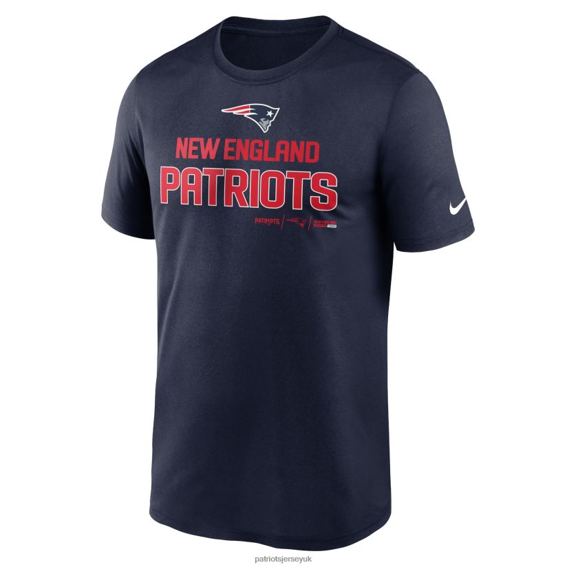 Nike Navy Legend Community Performance T-Shirt Men Patriots Jersey Clothing 6B6H8J2025
