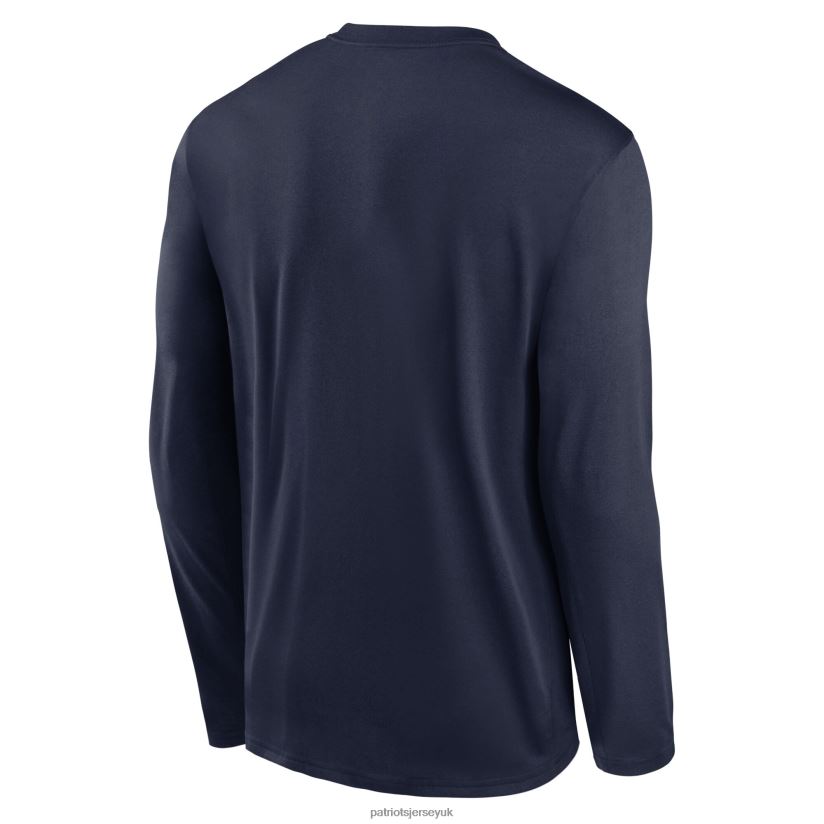 Nike Navy Legend Icon Long Sleeve T-Shirt Men Patriots Jersey Clothing 6B6H8J1859