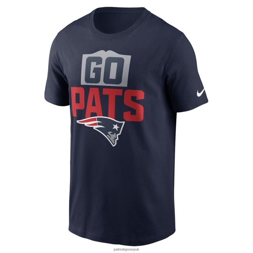 Nike Navy Local Essential T-Shirt Men Patriots Jersey Clothing 6B6H8J1924