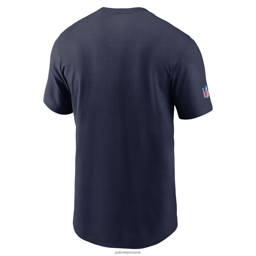 Nike Navy Sideline Infograph Lockup Performance T-Shirt Men Patriots Jersey Clothing 6B6H8J1959