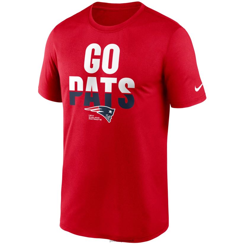 Nike Red Legend Local Phrase Performance T-Shirt Men Patriots Jersey Clothing 6B6H8J2038