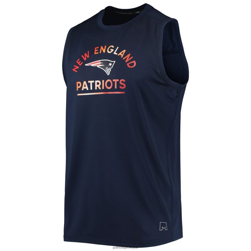 MSX by Michael Strahan Navy Rebound Tank Top Men Patriots Jersey Clothing 6B6H8J2047