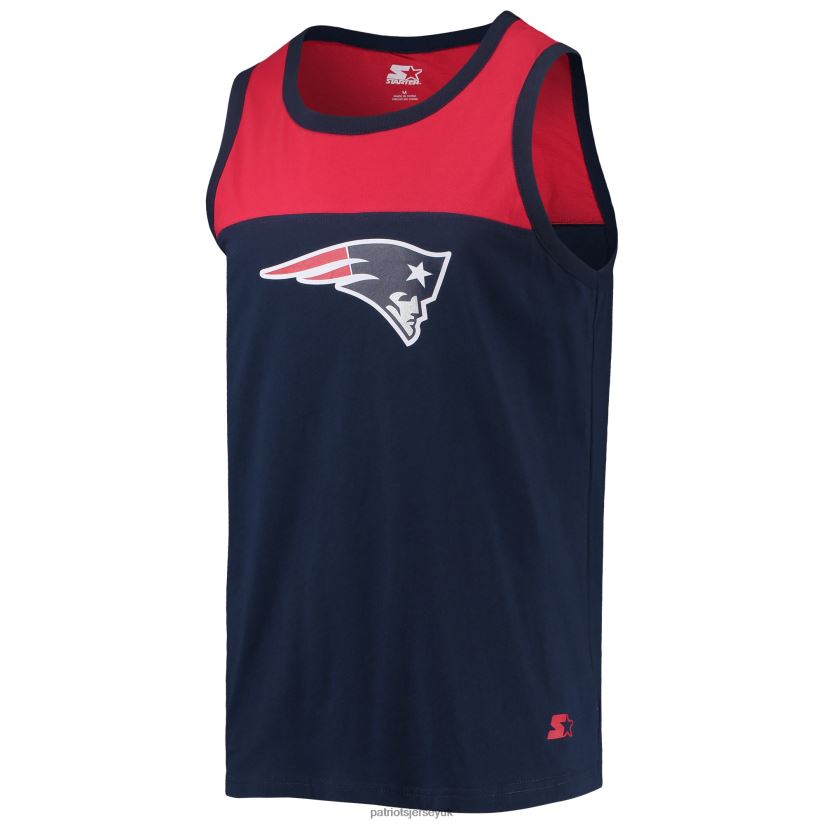 Starter Navy/Red Team Touchdown Fashion Tank Top Men Patriots Jersey Clothing 6B6H8J1904