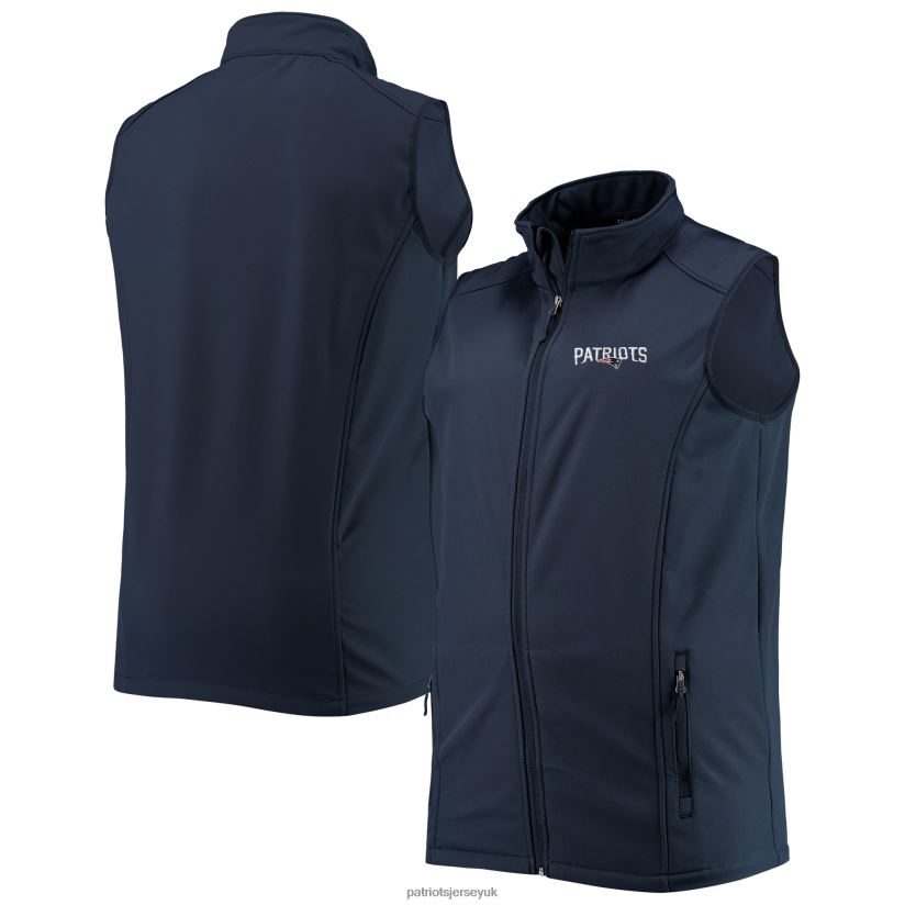 Dunbrooke Navy Big & Tall Archer Softshell Full-Zip Vest Men Patriots Jersey Clothing 6B6H8J2097