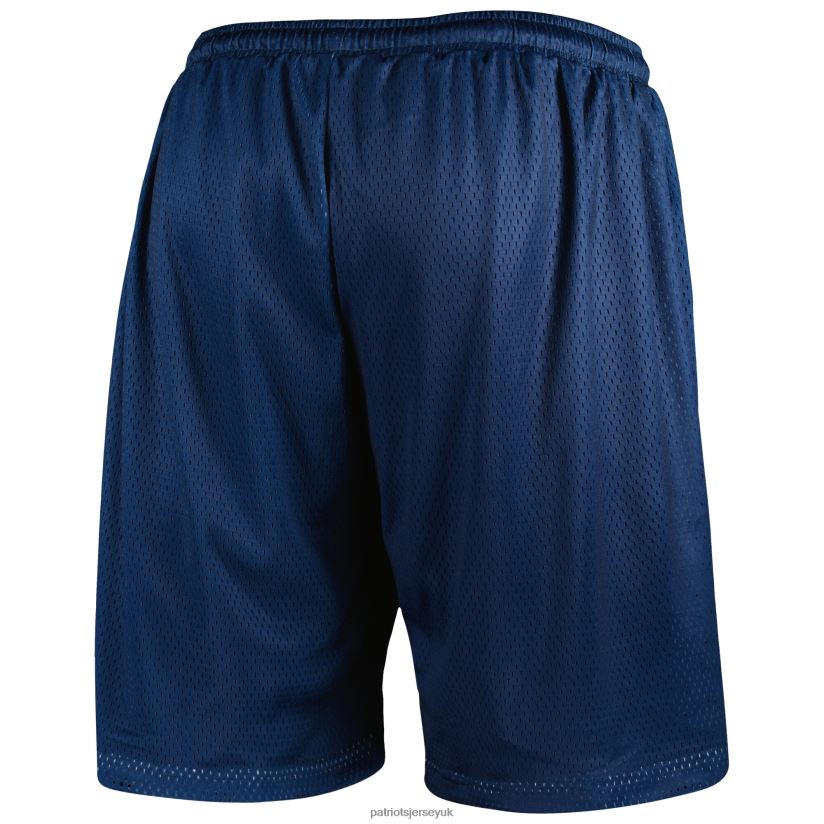 FOCO Navy Colorblock Mesh V-Neck & Shorts Set Men Patriots Jersey Clothing 6B6H8J1709