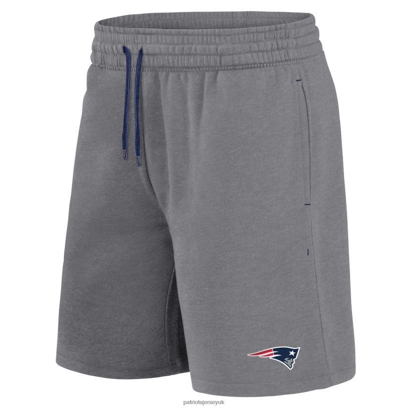 Fanatics Branded Navy/Heather Gray Arch T-Shirt & Shorts Combo Set Men Patriots Jersey Clothing 6B6H8J1689