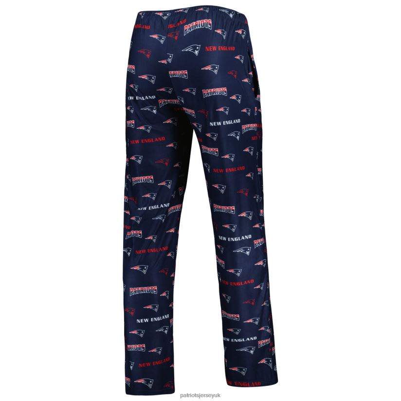 Concepts Sport Navy Breakthrough Allover Print Knit Sleep Pants Men Patriots Jersey Clothing 6B6H8J1749