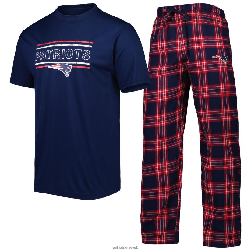 Concepts Sport Navy/Red Badge Top & Pants Sleep Set Men Patriots Jersey Clothing 6B6H8J1747