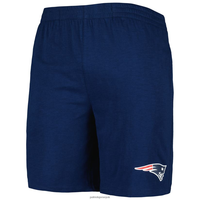 Concepts Sport Navy/White Downfield T-Shirt & Shorts Sleep Set Men Patriots Jersey Clothing 6B6H8J1748