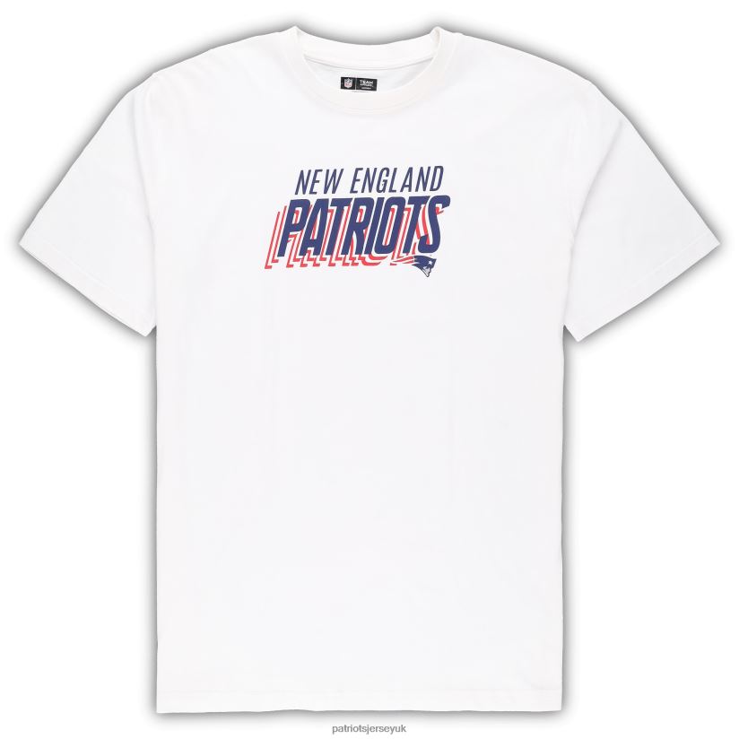 Concepts Sport White/Charcoal Big & Tall T-Shirt and Shorts Set Men Patriots Jersey Clothing 6B6H8J1752