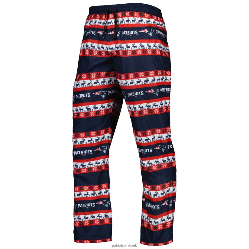 FOCO Navy Team Ugly Pajama Set Men Patriots Jersey Clothing 6B6H8J1758