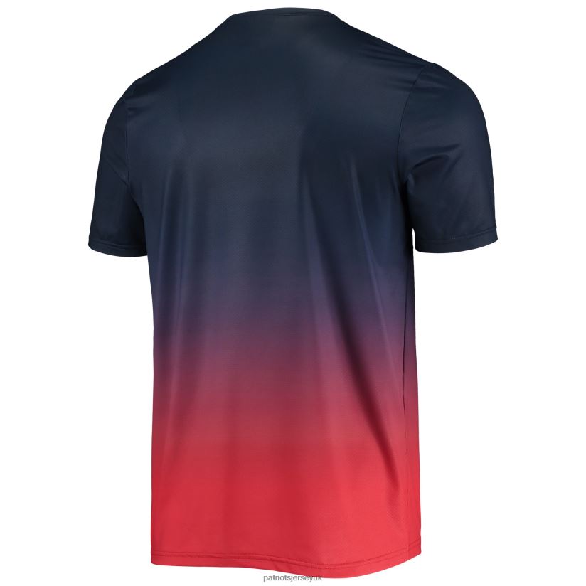 FOCO Navy/Red Gradient Rash Guard Swim Shirt Men Patriots Jersey Clothing 6B6H8J1767
