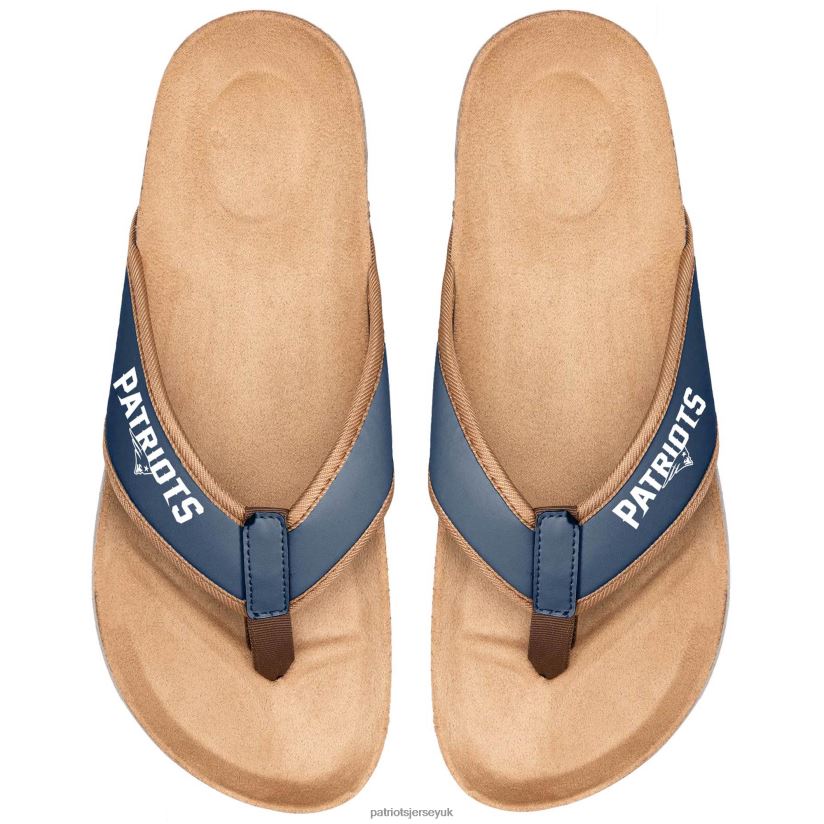 FOCO Cork Flip Flops Men Patriots Jersey Footwear 6B6H8J102