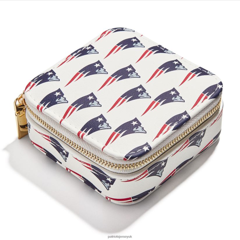 BaubleBar Jewelry Travel Storage Case Women Patriots Jersey Accessories 6B6H8J2176