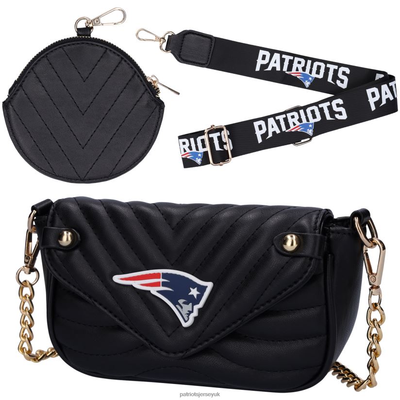 Cuce Vegan Leather Strap Bag Women Patriots Jersey Accessories 6B6H8J2157