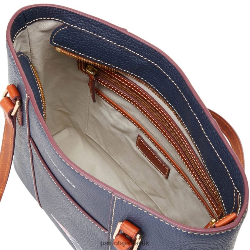 Dooney & Bourke Pebble Lexington Shopper Purse Women Patriots Jersey Accessories 6B6H8J2174