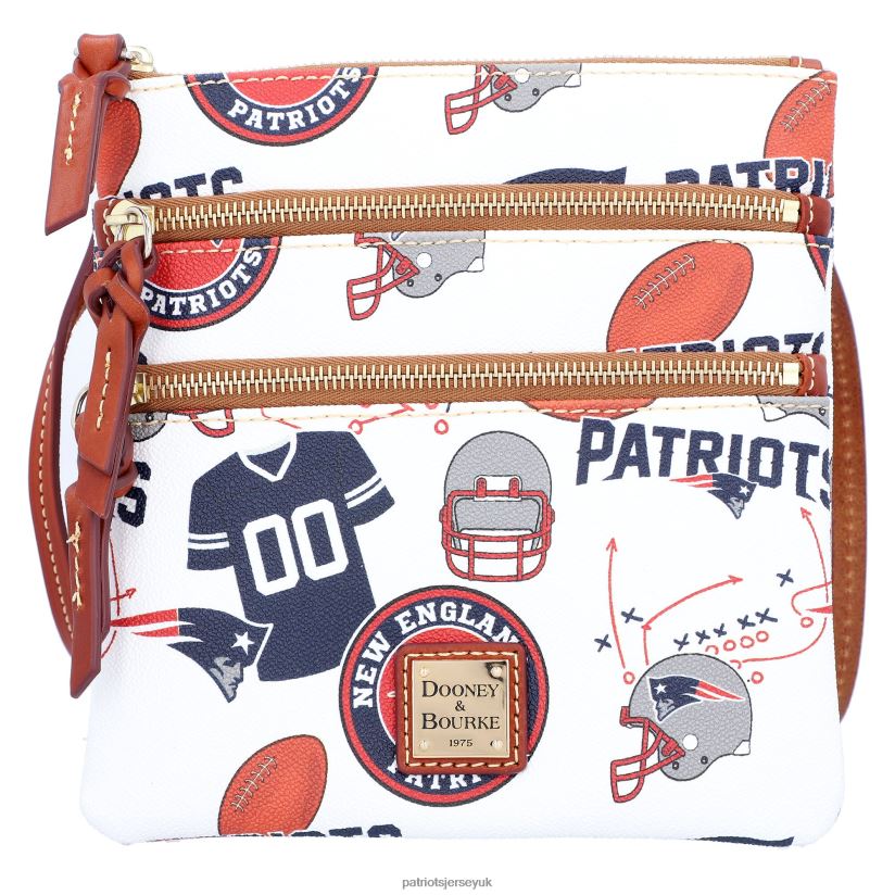 Dooney & Bourke Triple-Zip Crossbody Bag Women Patriots Jersey Accessories 6B6H8J2181