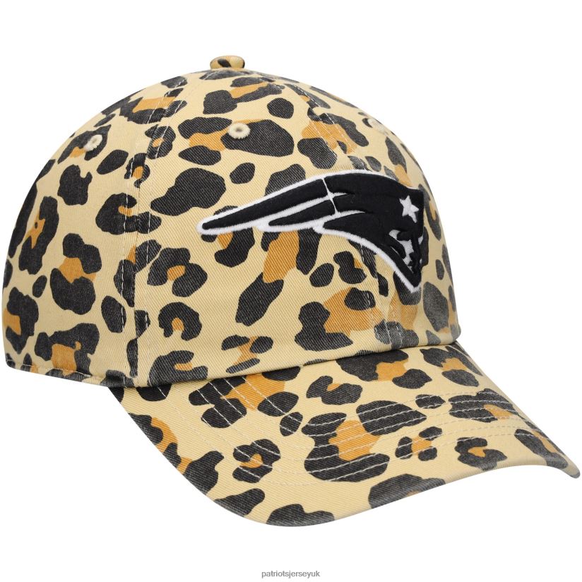 47 Tan Bagheera Clean Up Allover Adjustable Hat Women Patriots Jersey Accessories 6B6H8J2262