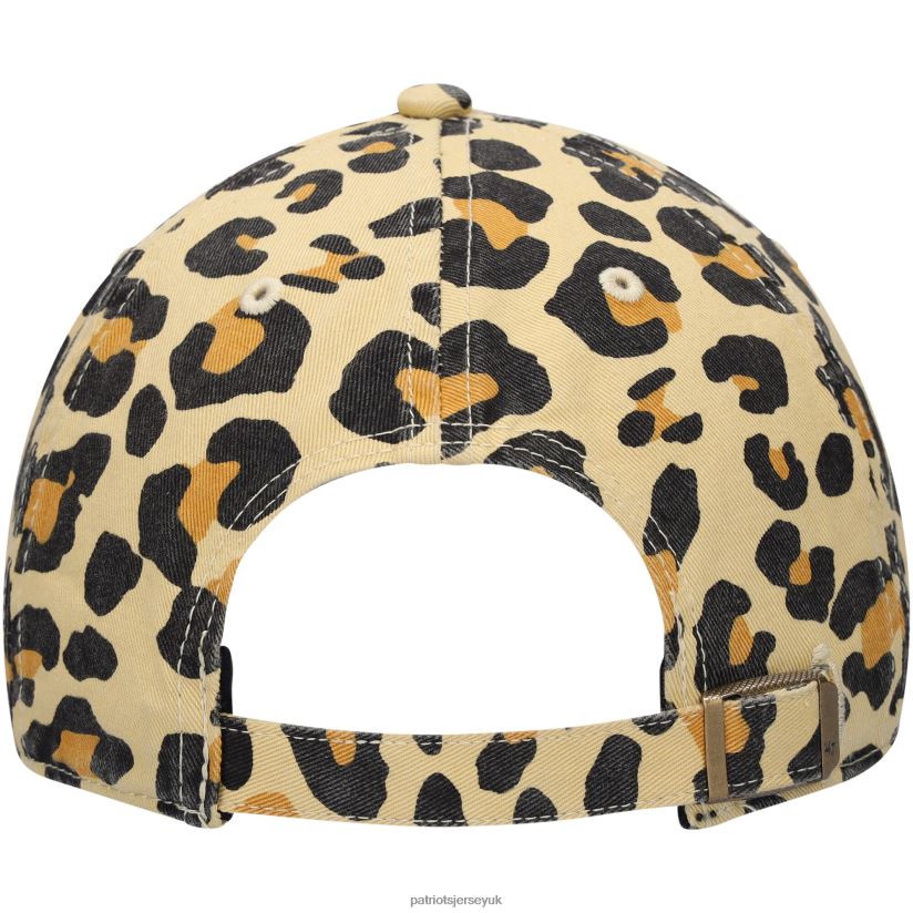 47 Tan Bagheera Clean Up Allover Adjustable Hat Women Patriots Jersey Accessories 6B6H8J2262