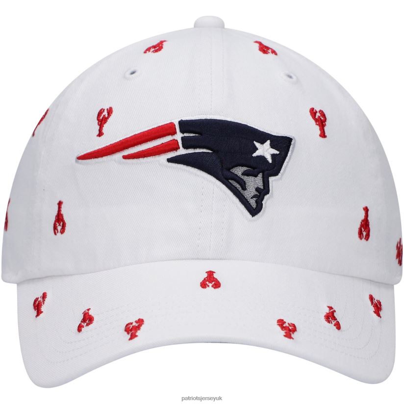 47 White Confetti Clean Up Adjustable Hat Women Patriots Jersey Accessories 6B6H8J2261