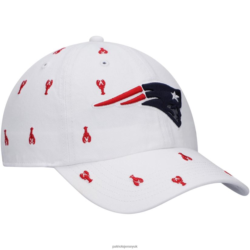 47 White Confetti Clean Up Adjustable Hat Women Patriots Jersey Accessories 6B6H8J2261